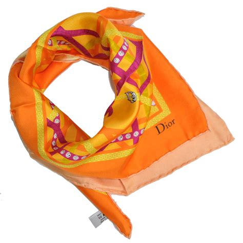 dior orange scarf|christian dior scarf for women.